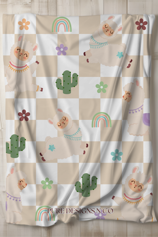 PRE ORDER - LARGE LLAMA BLANKET